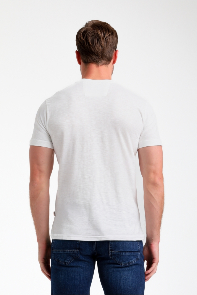 T SHIRT MET FRONTPRINT 155516 102 ecru